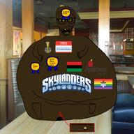 applebees award brown_skin name_tag namefags nigger onethousandandonesoybeans_(user) pan_african skylanders slopjak variant:casnatus yellow_sclera yellow_teeth // 2400x2400 // 1.1MB