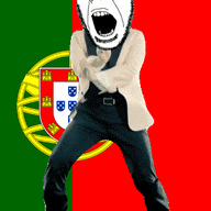 angry animated castle country dance flag flag:portugal full_body gangnam_style glasses irl open_mouth portugal shield soyjak stubble variant:cobson // 300x460 // 500.2KB