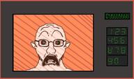 animated ear ext=gif facing_away front_facing glasses grey_eyes jawline looking_to_the_left looking_to_the_right microwave nose number open_mouth pun seven_segment_display shocked side_profile spinning stubble subvariant:doctos subvariant:doctos_front subvariant:doctos_side thrembo tongue variant:soyak // 1820x1080 // 912.3KB