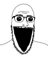 bald big_mouth distorted gape glasses oh_my_god_she_is_so_attractive open_mouth stretched_chin stretched_mouth stubble variant:danskinjak // 1400x1650 // 37.7KB