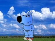 calm chill_guy cloud dog grass hands_in_pockets happy looking_at_you sky smile subvariant:wholesome_soyjak variant:gapejak // 1600x1200 // 2.8MB