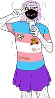 balding nail_polish pink_hair poop stinky tranny trans variant:unknown // 800x1424 // 50.0KB