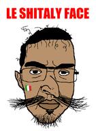 chud curly_hair ear flag:italy glasses hair impact_font kike_nose lips moustache neutral olive_skin shitalian shitaly soul_patch stubble subvariant:patrick swastika thick_eyebrows unibrow variant:chudjak white_background wrinkles // 954x1300 // 42.4KB