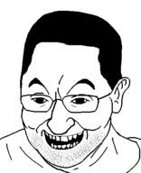 ear eric_butts glasses hair open_mouth soyjak stubble variant:eric_butts // 380x467 // 23.6KB