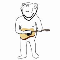 arm closed_eyes closed_mouth ear frown full_body guitar hand holding_guitar holding_instrument holding_object instrument leg loud music music_parody playing_instrument sad song soyjak stubble the_animals variant:impish_soyak_ears video // 720x720, 273.1s // 13.1MB