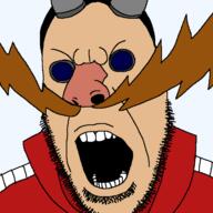brown_hair dr._eggman goggles hair moustache mustache open_mouth pingas_man_(user) pink_nose red_shirt sega sonic_(series) soyjak stubble variant:cobson video_game white_skin // 721x720 // 27.2KB
