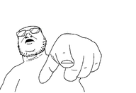 glasses hair open_mouth pointing soyjak template variant:scabrjak white_skin // 1706x1173 // 37.2KB