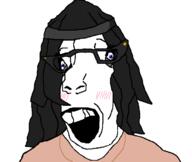 beanie blue_eyes blush clothes eyelashes female glasses hair long_hair merge necklace open_mouth soy soyjak soylent soylent_(cacao) teeth variant:parrotjak variant:soytan // 682x576 // 26.4KB