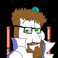 brown_hair character clothes coat cossack dr_cossack glasses green_eyes hair lab_coat mega_man meta:tagme necktie science shadow smug soyjak variant:smugjak videogame // 1000x1000 // 95.9KB