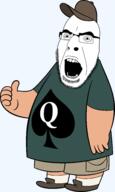 baseball_cap bbc brown calarts cartoon fat glasses gravity_falls green open_mouth png queen_of_spades shorts soos_ramirez spade stubble thumbs_up transparent variant:cobson // 2110x3532 // 521.0KB