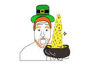 gold leprechaun orange_hair pot stubble top_hat variant:platejak // 2384x1684 // 225.7KB