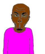 black_skin nigger pink_shirt variant:unknown yellow_sclera // 456x547 // 41.7KB