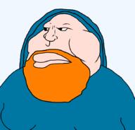 blue_hoodie blue_shirt caseoh closed_mouth fat ginger ginger_beard gynaecomastia irish_descent latino meximutt obese orange_beard transparent_background variant:meximutt white_skin // 888x849 // 35.8KB
