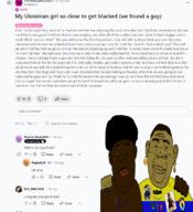 2soyjaks azerbaijan azov_battalion bald bbc black_lives_matter black_skin brown_eyes brown_hair brown_skin caucasus chechenigger chechnya cheems christianity cyrillic_text earring eastern_orthodox fist flag:azerbaijan flag:chechnya flag:transgender_pride_flag flag:turkiye flag:ukraine hair hand hindu hinduism laser_pig lgbt mongol mustache nafo naked nigger nipple nose orthodox orthodox_cross pagan patch patches pig reddit ring shitskin sonnenrad text tits transgender_flag turkiye ukraine ukranian_flag variant:alicia yellow_skin // 1044x1147 // 324.3KB