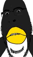 biting_lip closed_mouth glasses linux penguin soyjak stubble subvariant:hornyson variant:cobson // 415x707 // 60.1KB