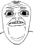 closed_mouth deformed hair soyjak subvariant:jerome variant:alicia variant:its_out_get_in_here // 647x896 // 101.8KB