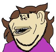 amerimutt animator asiamutt brown_hair ear get hair hapa hapajak jaidenanimations open_mouth quads soyjak stubble subvariant:impish_amerimutt variant:impish_soyak_ears yellow_skin youtube youtuber // 466x435 // 47.3KB