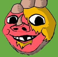 baby deformed grass hair horn hybrid moss pig rock soyjak subvariant:nathaniel tagme_character_name tekilla_groove variant:gapejak // 530x520 // 31.1KB