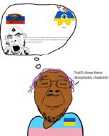 3soyjaks bbc chud crying flag:russia flag:transgender_pride_flag flag:ukraine glasses hanging meta:tagme nails nazism oink purple_hair queen_of_spades ribbon_of_saint_george russia subvariant:slutson swastika tajik tajikistan tranny ukraine variant:bernd variant:chudjak variant:cobson z_(russian_symbol) ziggercoal // 800x1000 // 214.9KB