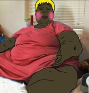 anti_sharty black blond blushing brown_skin fat meta:leaky obese shartycuck subvariant:hunky_twink_sex_machine variant:alicia woman yellow_hair // 611x635 // 37.9KB