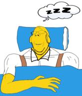 clothes glasses janny meta:tagme sleeping stubble subvariant:wholesome_soyjak variant:gapejak yellow_skin // 2062x2400 // 1.2MB