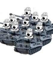 clothes combat_helmet glasses hat helmet military multiple_soyjaks open_mouth personal_army soyjak stubble tank variant:gapejak // 1777x1926 // 2.5MB