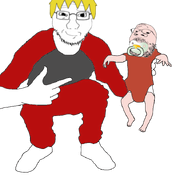 2soyjaks baby binky full_body glasses holding_baby looking_at_you meta:possibly_duplicate meta:tagme nate nate_higgers pacifier red_pants stubble subvariant:babyjak subvariant:soyak_front subvariant:wholesome_soyjak transparent_background variant:gapejak variant:soyak wholesome yellow_hair // 720x716 // 83.9KB