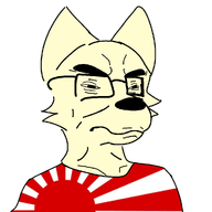 asian flag:imperial_japan furry glasses japan subvariant:furchud transparent_background variant:chudjak yellow_fur // 1000x1000 // 166.9KB