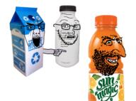 3soyjaks angry beard happy_merchant jewish_nose jews juice milk orange_(fruit) pointing scared series:drinkjaks soy soy_milk soylent variant:chudjak variant:soyak // 594x440 // 251.2KB