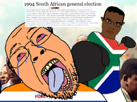 apartheid bloodshot_eyes boxing brown_skin crying election flag:netherlands_orange flag:south_africa flag:united_kingdom glasses glove irl_background mouth_open nelson_mandela punch south_africa stubble tongue_out variant:bernd variant:chudjak wikipedia wordswordswords // 800x600 // 345.2KB