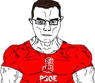 blue_eyes buff clothes dark_hair glasses pedro_sanchez politics psoe social_democracy socialism spain subvariant:muscular_chud variant:chudjak // 1059x929 // 98.1KB