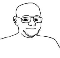 Variant:deepseekjak bald beard closed_mouth ear glasses meta:low_resolution meta:maybe_a_soyjak nuvariant white_skin // 255x248 // 4.4KB