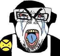 clothes frown glasses helmet large_eyebrows newgrounds open_mouth stubble subvariant:seethejak variant:bernd visor // 255x240 // 46.6KB