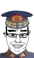 clothes dictator dictatorship eyebrows glasses hair hat pinochet smile subvariant:chudjak_front uniform variant:chudjak // 402x669 // 204.7KB