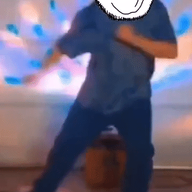 angry animated dance disco fat glasses irl smile soyjak stubble variant:chugsjak // 358x716 // 6.9MB