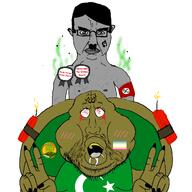 adolf_hitler ahegao allah awards brown_skin grey_skin map_(pedophile) mudslime muslims pedophile subvariant:chudjak_front swastika text variant:chudjak variant:meximutt // 2048x2048 // 753.3KB