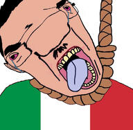 bloodshot_eyes clothes country crying dead hanging italy open_mouth rope subvariant:chudjak_front suicide tongue variant:chudjak // 735x719 // 193.2KB