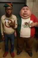 3d badge big_lips black_skin brown_skin closed_mouth clothes esl facial_mark fat flag flag:mexico fnf_pedo friday_night_funkin' gay glasses green_hat hair hat holding_object irl lips meta:ai_generated mexico neutralplier_award obese satoko_houjou(namefag) stubble subvariant:chudplier subvariant:meximutt_front4 trend:slopjak variant:meximutt // 1024x1536 // 3.6MB