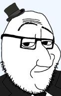 black_jacket clothes glasses hat meta:variant_get smug stubble suit suit_and_tie top_hat variant:smugjak white_shirt white_skin // 816x1275 // 30.1KB