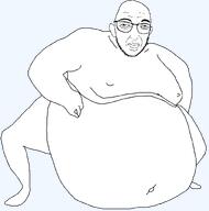 poltard bald big_lips closed_mouth cuckjeet ear fat glasses incel lips male meta:not_oc original_content stubble thick_eyebrows transparent_background ugly variant:cuckjeet wrinkles // 1583x1600 // 40.9KB