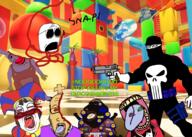 Circus_2_(NameFag) Warrior-Z(user) ack arabic_text balaclava bat batman batman_(series) blood blue_eyes bubble buff caine caligraphy chess closed_mouth cross drill eyes flag flag:norway flag:shahada full_body gangle glasses gooseworx gore green_eyes grey_background gums gun heterochromia iron islam kinger kratos kufic lipstick looking_at_you makeup multiple_soyjaks muscles muscular_male muslims neutral norway open_mouth pomni punisher purple_shirt red self_insert shahada skull soybooru spawn stick stubble subvariant:muscular_chud2 subvariant:neutralplier subvariant:perceptive_chud subvariant:wholesome_soyjak tadcgem teeth the_amazing_digital_circus tongue_out triangle tuxedo variant:alicia variant:bernd variant:chudjak variant:feraljak variant:gapejak variant:markiplier_soyjak variant:sackjak weapon white_background zooble // 2100x1500 // 3.1MB