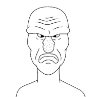 angry bald long_nose neck subvariant:scary_slendertrevor transparent_background variant:disgusting_trevorcreature wrinkles // 1606x1603 // 28.8KB