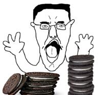 ash_baby chud cookie cookies hand hands_up oreo subvariant:pol_face variant:chudjak // 918x894 // 503.9KB
