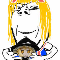 alice_margatroid anime fumo kirisame_marisa subvariant:wholesome_soyjak touhou variant:gapejak video_game // 1125x1125 // 232.4KB