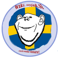 circle flag flag:sweden logo soyjak soyjak_wiki stubble sweden swedish_wiki_logo_contest teeth text variant:impish_soyak_ears // 1280x1280 // 1.1MB