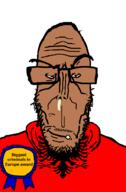 albania award booger brown_skin country countrywar crime criminal crying european flag flag:albania glasses hair mucus mutt red_eyes soyjak stubble subvariant:euromutt sweater text variant:markiplier_soyjak // 591x900 // 39.7KB
