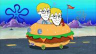 2soyjaks amphibian animated blond car closed_mouth ext=mp4 fish frog full_body glasses krabby_patty laughing meta:ai_generated nas:pepe nate open_mouth patrick_star pepe pepe_the_frog pepelaugh series:spongebob_squarepants smile spongebob_squarepants stubble that_one_fucking_picture_of_nate_being_a_smug_little_bastard variant:soyak video // 1920x1080, 12.2s // 11.0MB