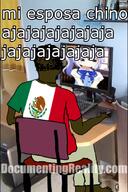 animated anime balding bant_(4chan) black_skin blood brown_eyes brown_hair brown_skin camera cartel chair chikacabra chino_kafuu computer crying dead documentingreality glasses gochiusa gun hair loquendo mexico murder open_mouth pistol portrait shoot shooting sitting sound soyjak spanish_text stubble text_to_speech variant:bernd video watermark yellow_sclera // 720x1080, 8.6s // 1.8MB