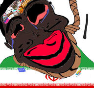 IRAN_FUCKING_LOST_TRVMP_WON ack autism black_skin bloodshot_eyes crying discord distorted flag:iran iran iranian iranigger jartycuck meta:say_antiswarthy_if_you're_a_pedophile_who_uses_discord nigger rope slopjak subvariant:chudjak_front subvariant:jartycuck suicide tear variant:chudjak // 1920x1798 // 1.3MB