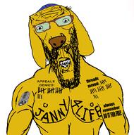 buff clothes dog hat hot_pocket janny judaism kippah tattoo variant:maxjak yellow_skin // 569x575 // 164.5KB